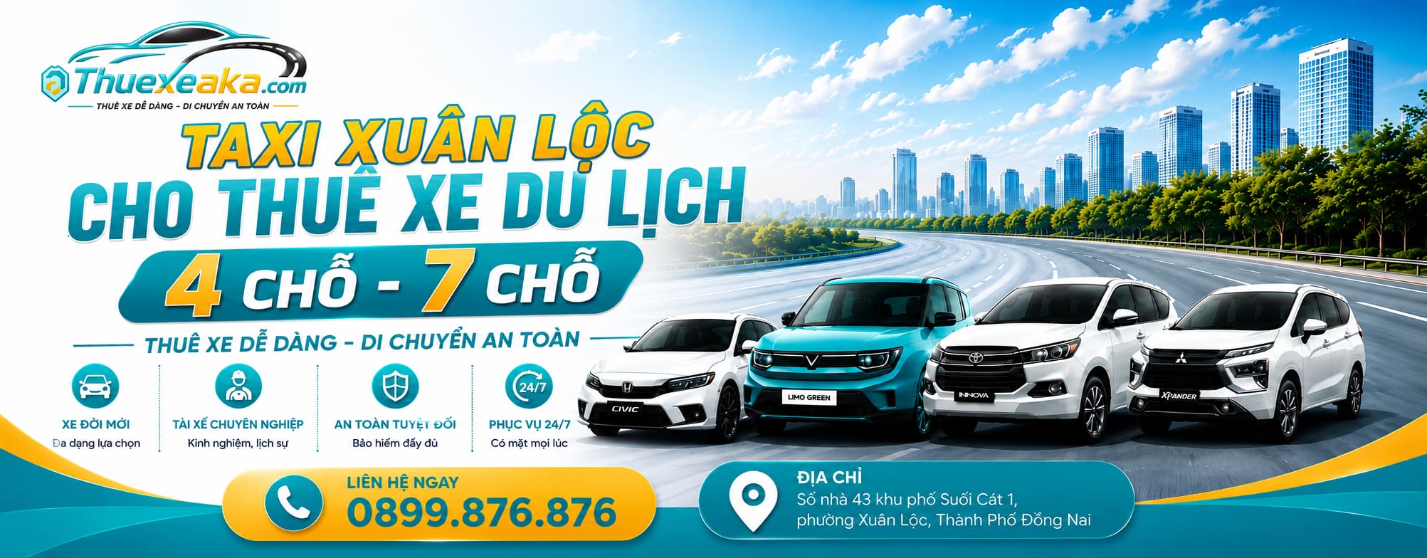 Thuê xe du lich - chất lượng cao